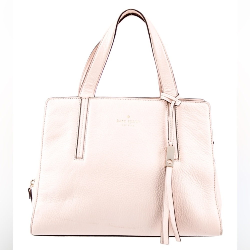 Kate Spade Dominique Leather Handbag Purse Silver Hardware